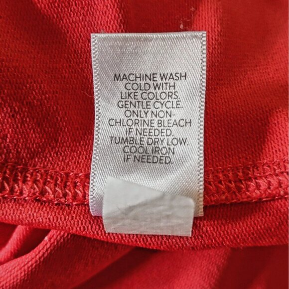 J.Jill Fit Asymmetric Zip Pullover Red Women Size XL Thumb Holes Side Sp… - Picture 7 of 7